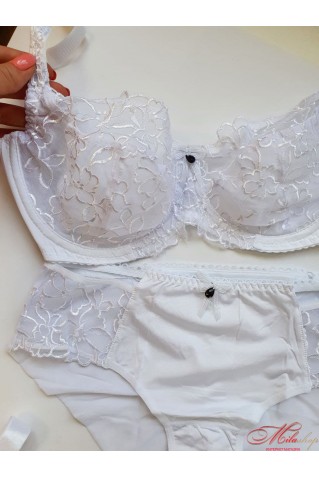 Бюстгальтер м'яка чашка Lanny Mode 11410 у білому кольорі